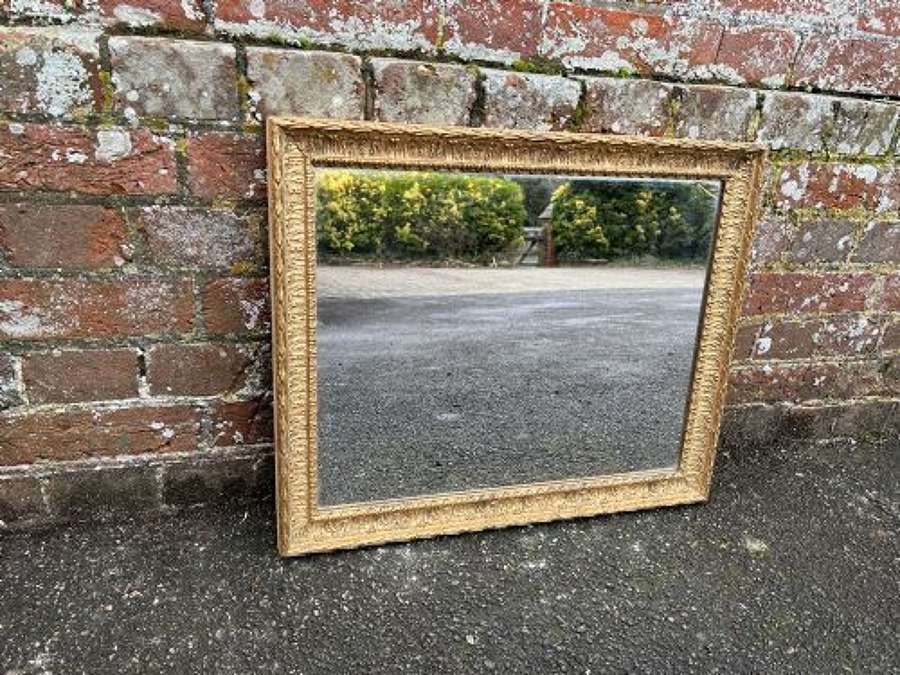 A Highly Useful Size Antique French 19th Century Mirror