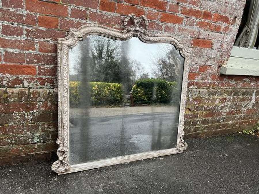 A Wonderful Good Size Antique English 19th C Overmantle Mirror.  rror.