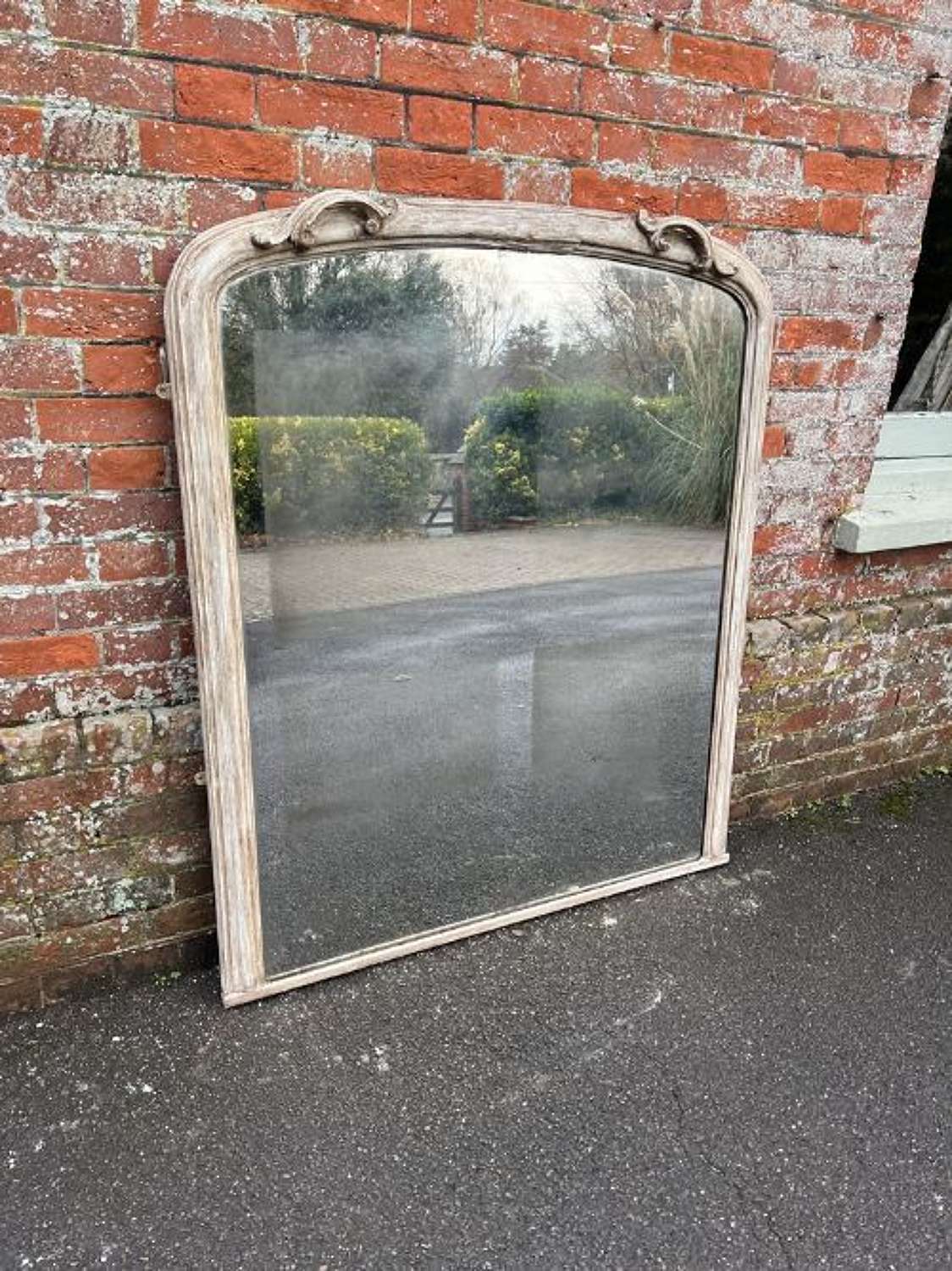 A Delightful Large Antique English 19th Century Mirror