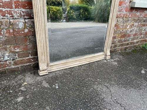A Delightful Large Antique French 19th Century Carved Wood Painted Mir