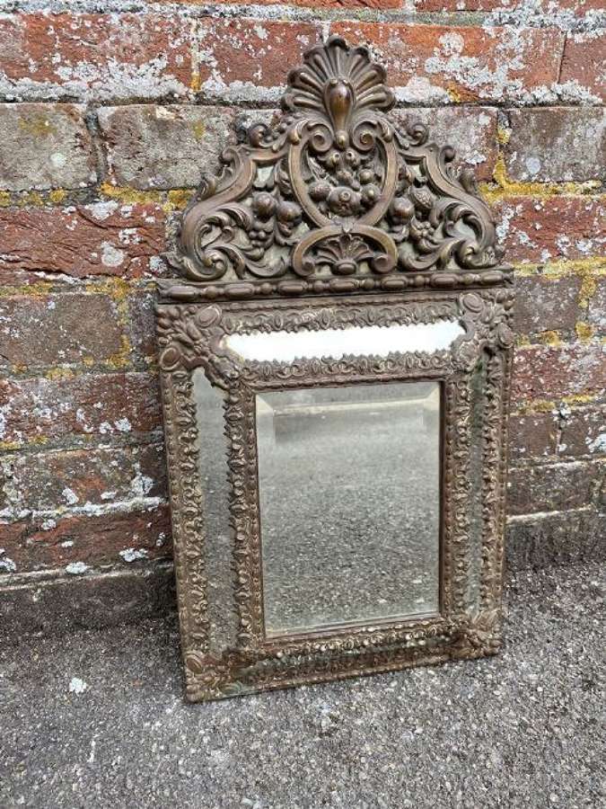 A Delightful Highly Useful Size Antique French 19th Century Metal Cush