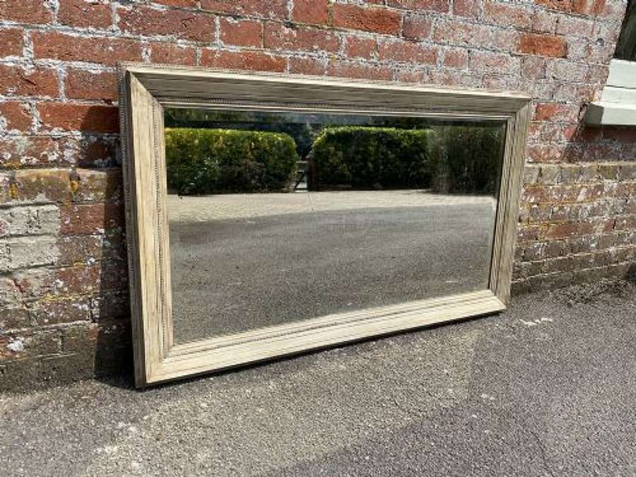 A Wonderful Large Antique French 19th C Carved Wood & Gesso Mirror