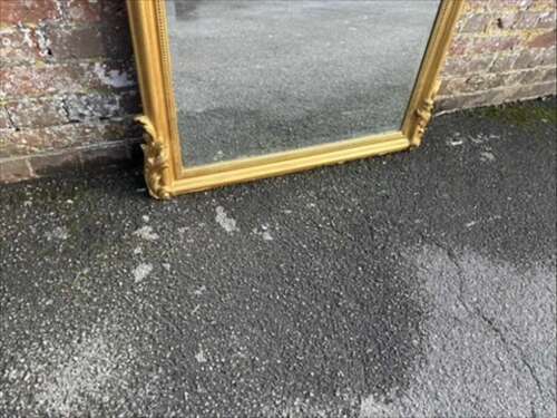 A Fabulous Large Antique French 19th Century Gilt Mirror