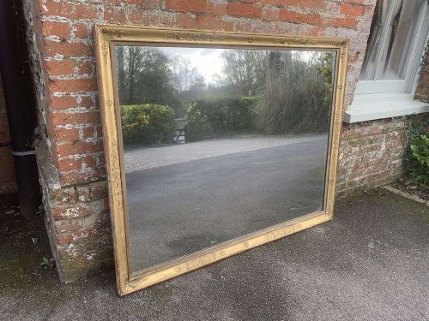 A Stunning Large Antique French 19th C Original Louis Philippe Mirror.