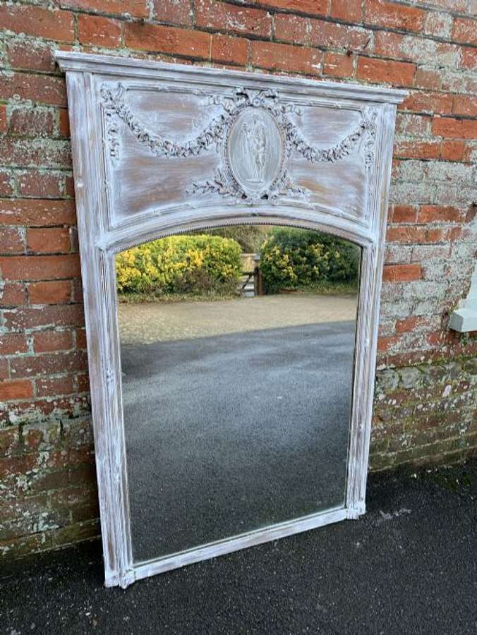 A Delightful Large Antique French 19th Century Carved Wood & Gesso Dis