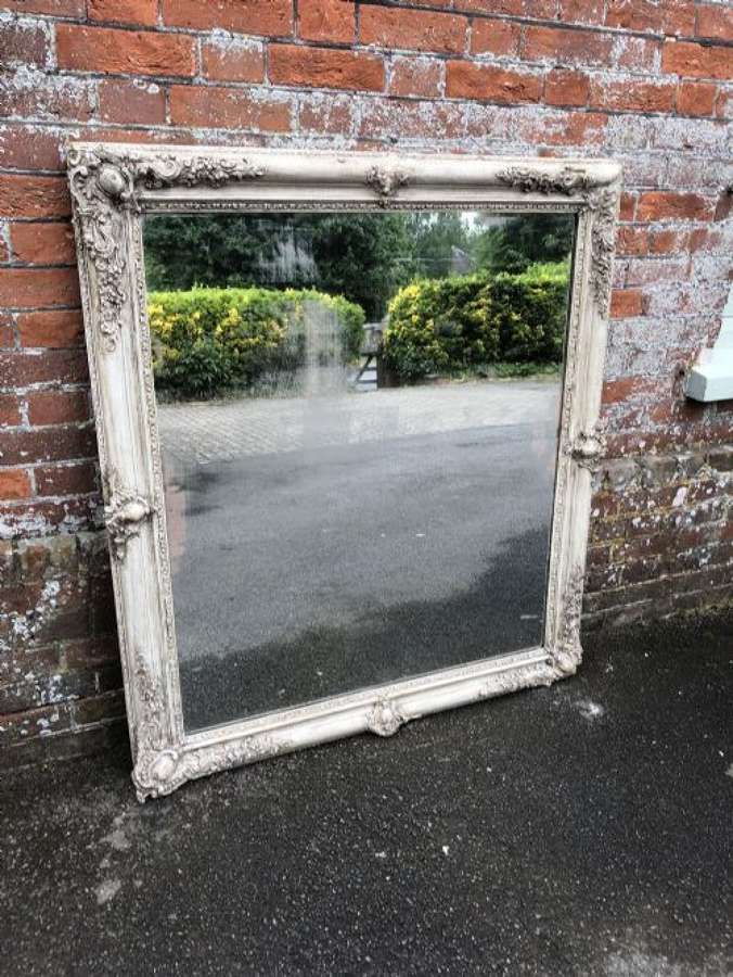 A Very Useful Large Early Antique 19th Century Mirror