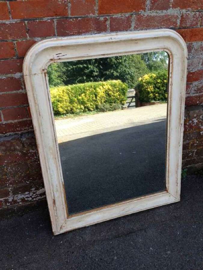 An Early Antique 19th Century French Gesso Louis Phillippe Mirror.