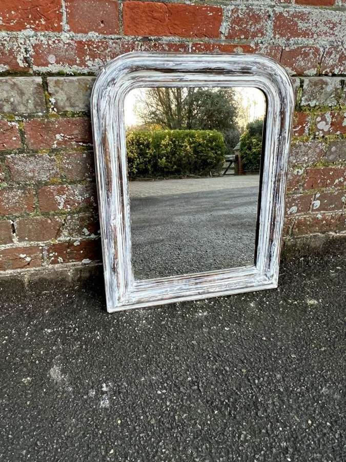 An Antique French 19th Century  carved wood & gesso Mirror