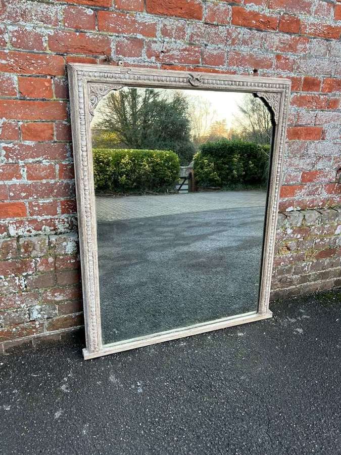 A Delightful large Antique English 19th Century Painted Mirror