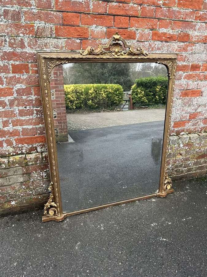 A Superb Antique English 19th Century gilt Mirror