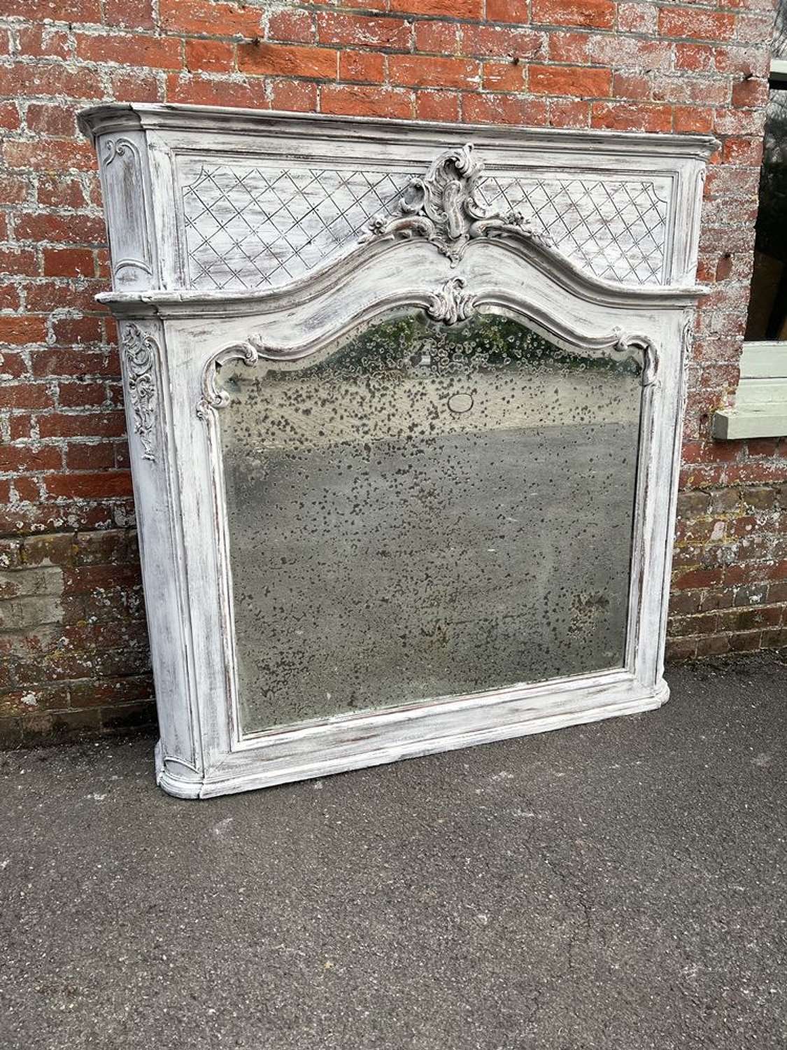 A Spectacular highly unusual large Antique French 19th Century Mirror