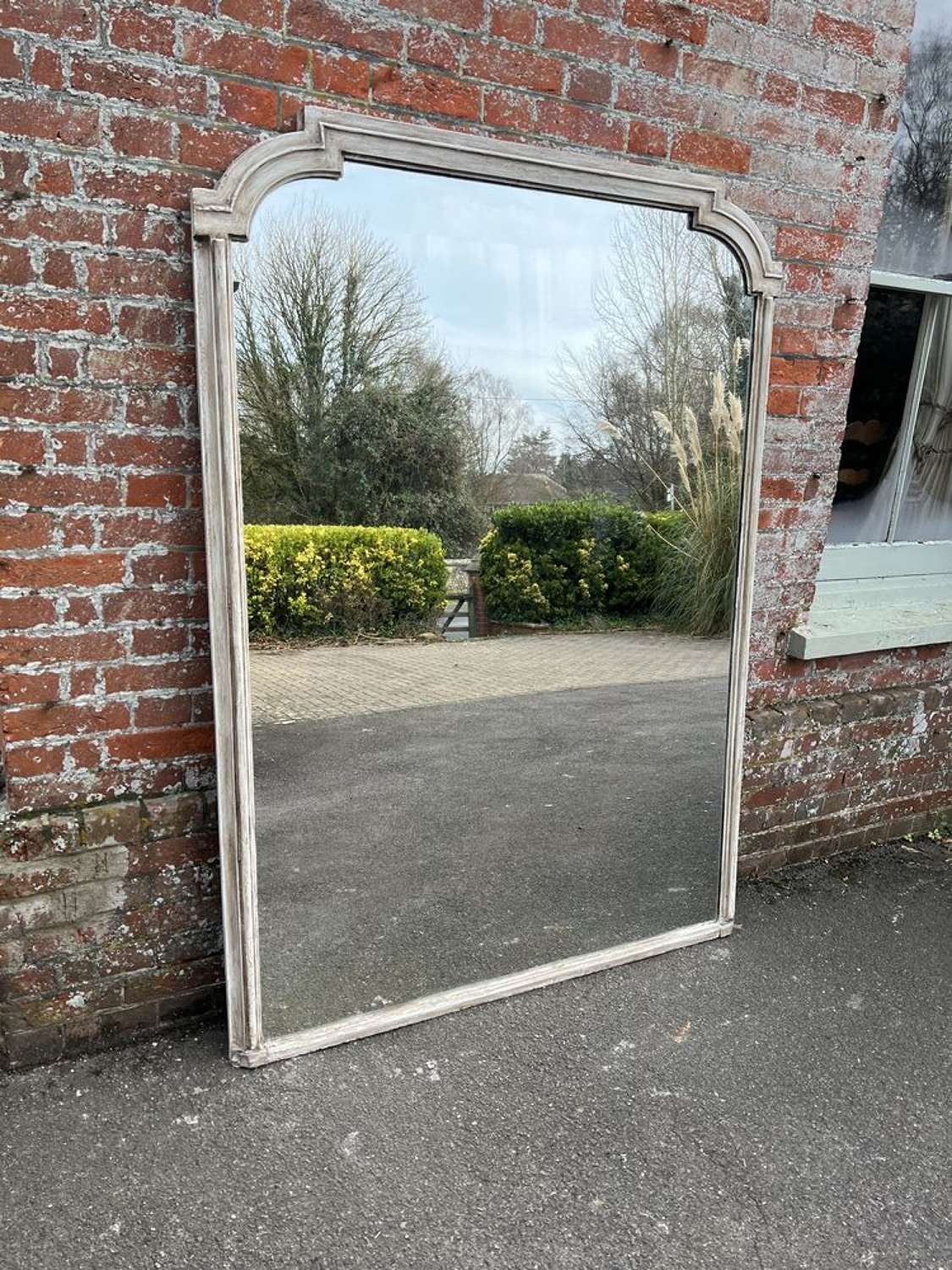 A Wonderful large Antique English 19th Century carved Mirror