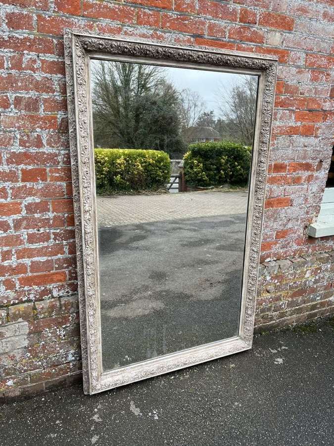 A Fabulous large Antique French 19th Century  painted framed Mirror