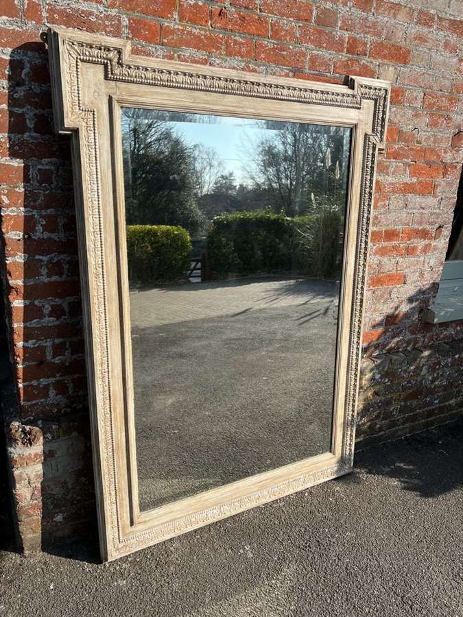 A Fabulous large Antique French 19th Century shaped top Mirror.