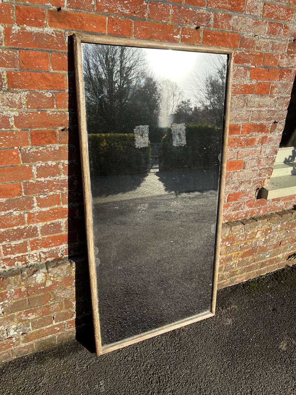 A Wonderful large Antique French 19th Century painted Bistro Mirror.