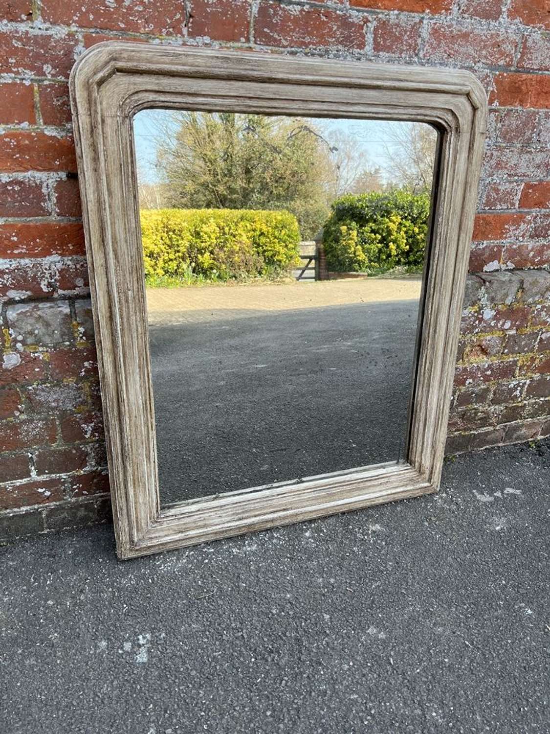 A Fabulous unusual Antique French 19th C arched top Mirror.