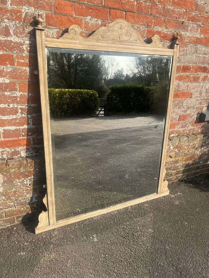 A Delightful large early 20th C  English  painted Overmantle Mirror.