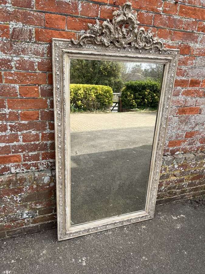 A Superb large Antique French 19th C  painted Mirror.