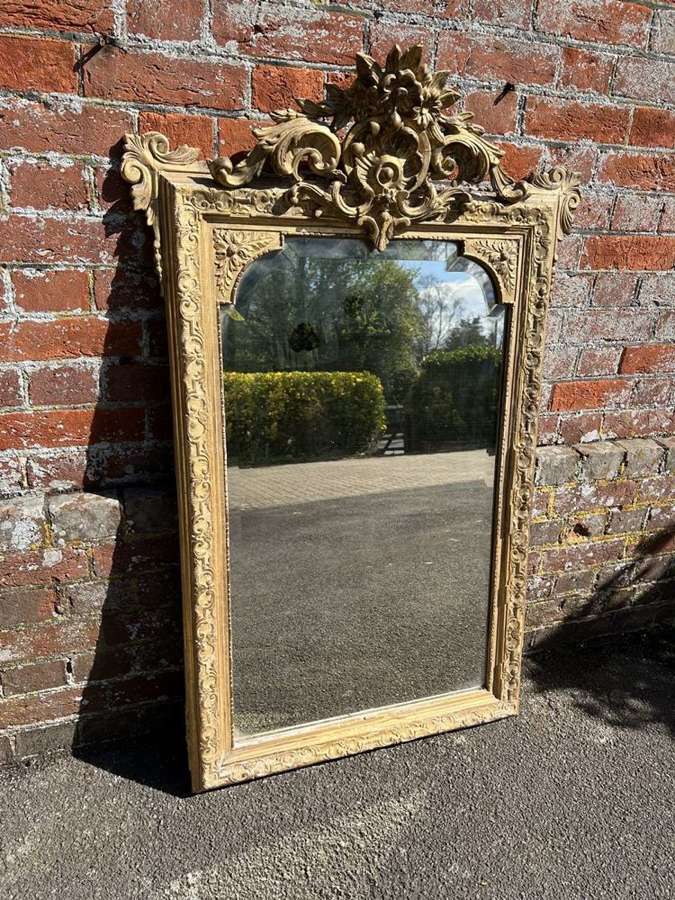 A Spectacular good size Antique French 19th C gilt Mirror