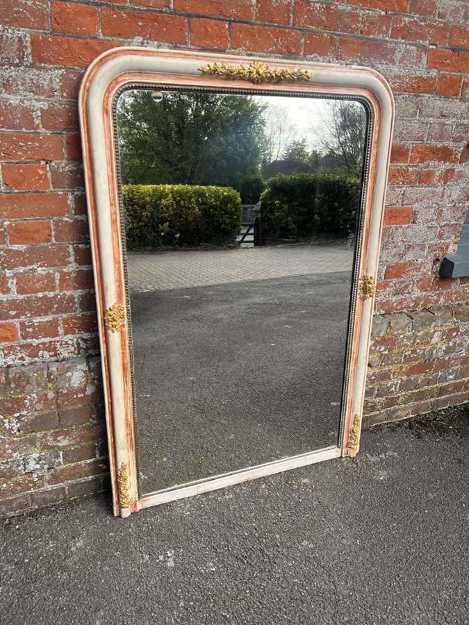 A Delightful large Antique French 19th C  Louis Philippe Mirror