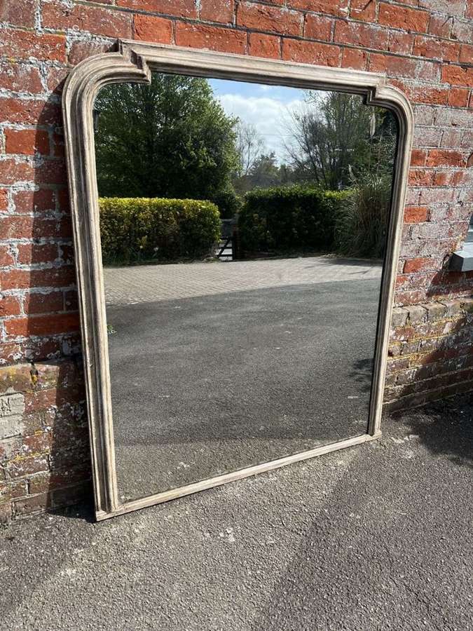 A Fabulous large Antique English 19th C painted Overmantle Mirror