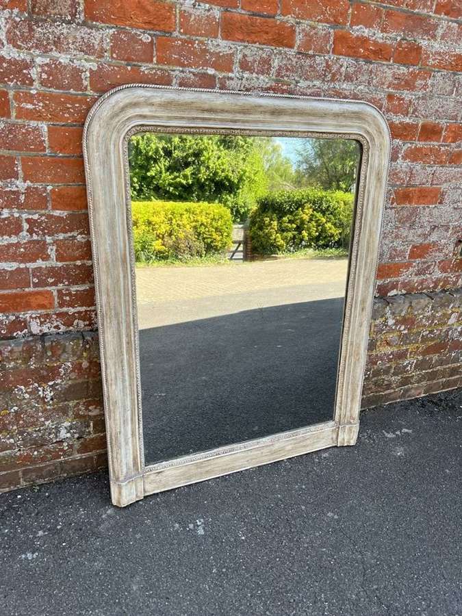 A Wonderful highly useful size Antique French 19th C Mirror.