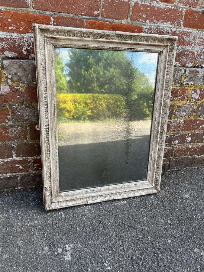 A Wonderful Antique French 19th C carved painted Mirror.