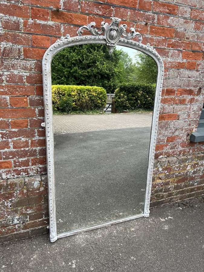 A Stunning large Antique English 19th C carved wood & gesso Mirror
