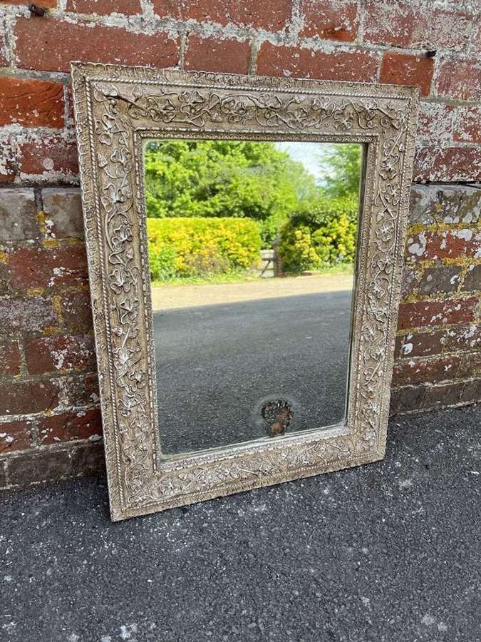 A Highly useful size Antique French 19th C painted Mirror