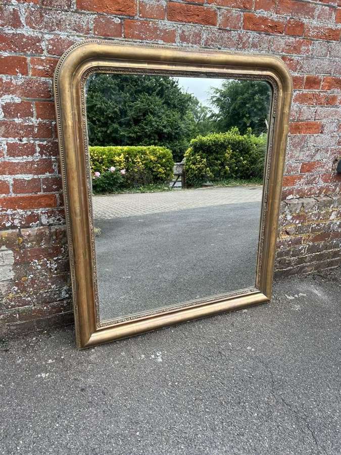 A Wonderful large Antique French 19th C  gilt Louis Phillippe Mirror.