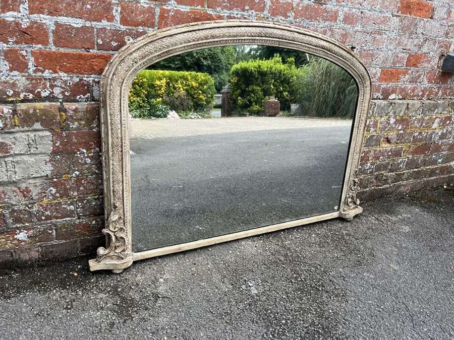 A Fabulous good size Antique English 19th C Overmantle Mirror.