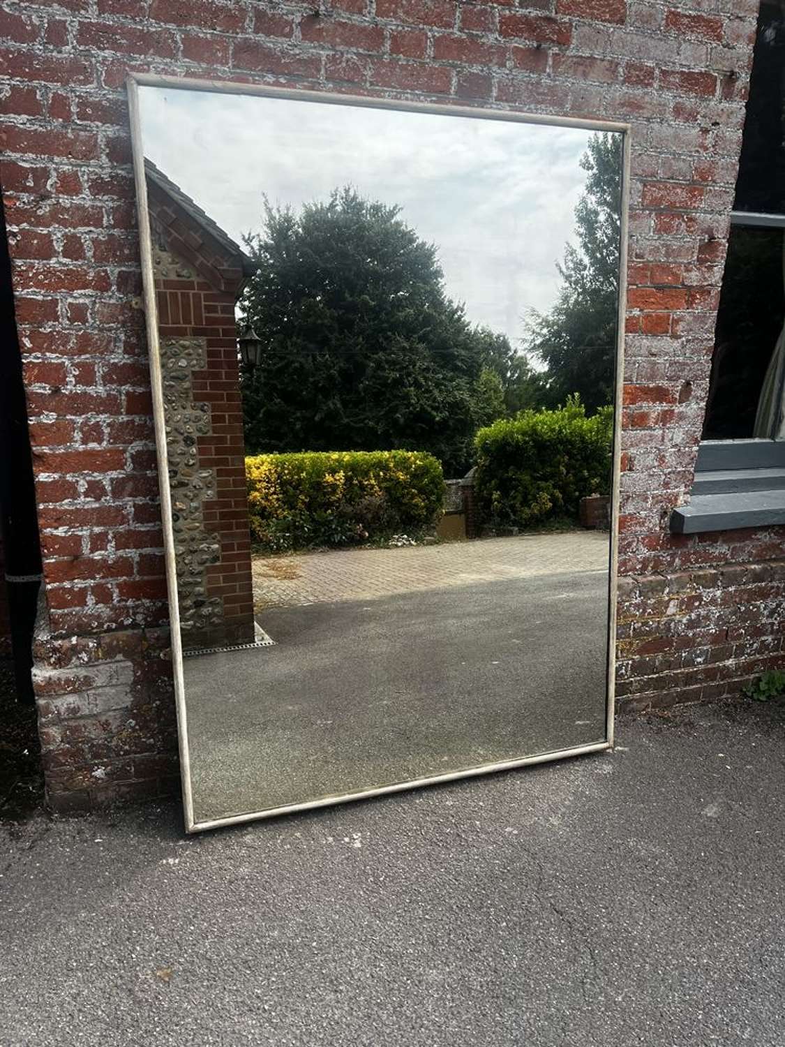 A Stunning large 19th Century French  painted Bistro Mirror.