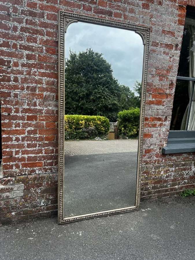A Fabulous large Antique French 19th C  painted Pier Mirror.