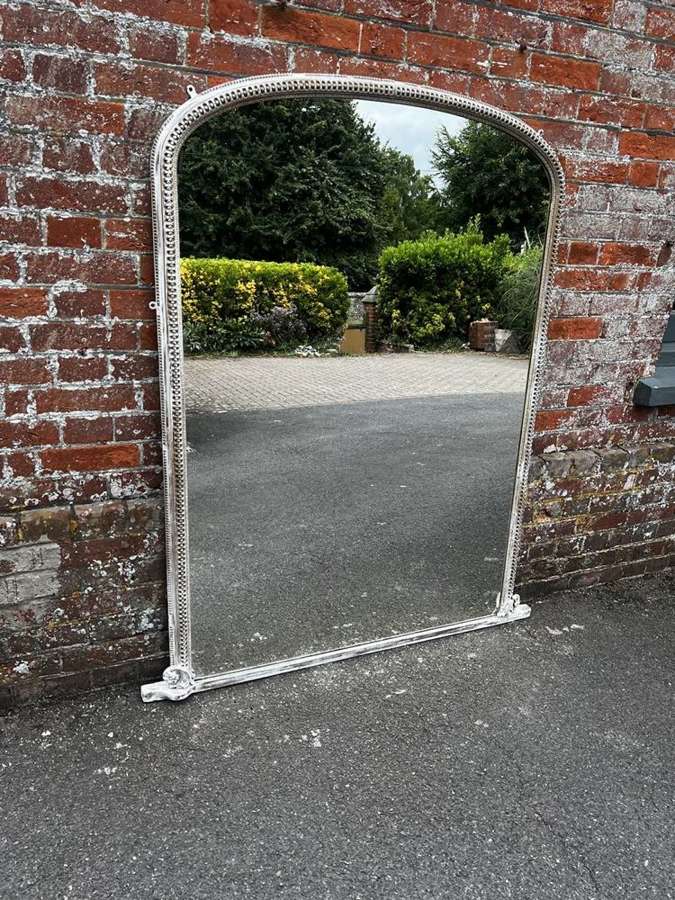 A Delightful large Antique English 19th C Overmantle Mirror.