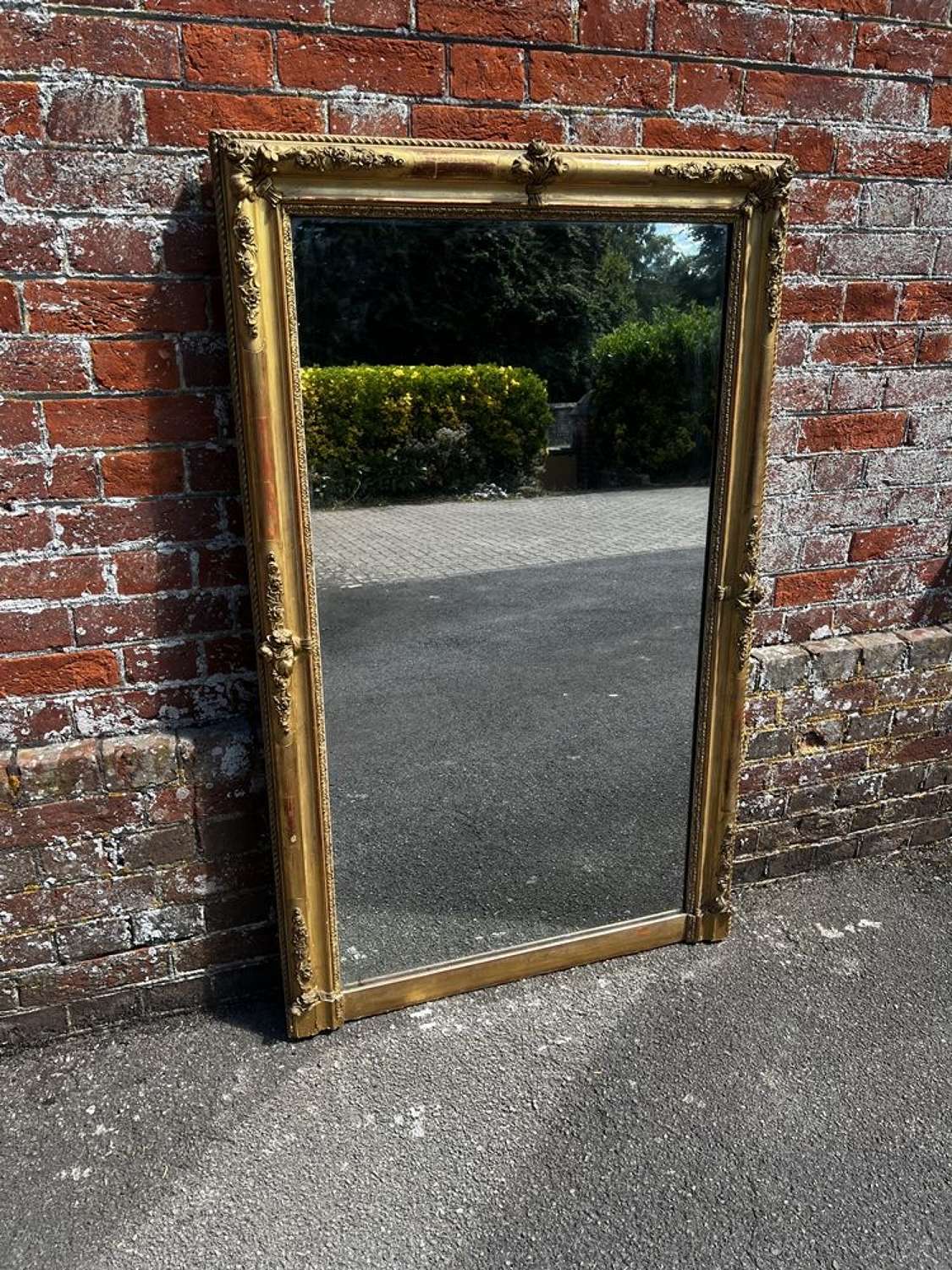 A Superb large Antique French 19th C Gilt Louis Philippe Mirror.