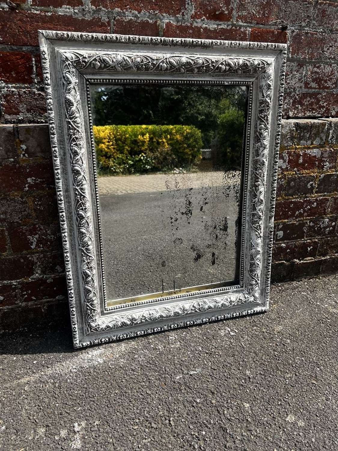 A Stunning good size Antique French 19th Century painted Mirror.