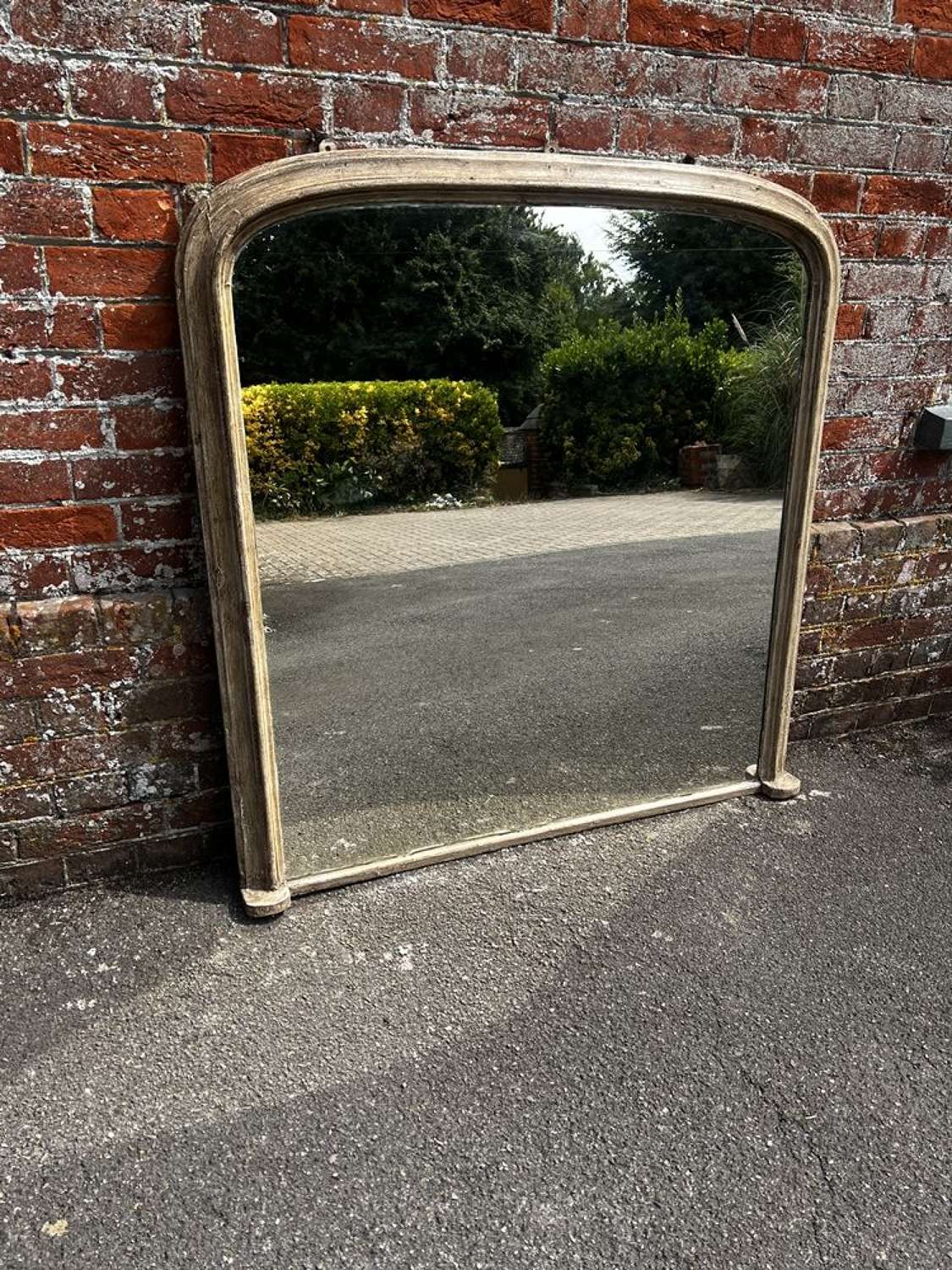 A Wonderful Good Size Antique English 19th C Overmantle Mirror.