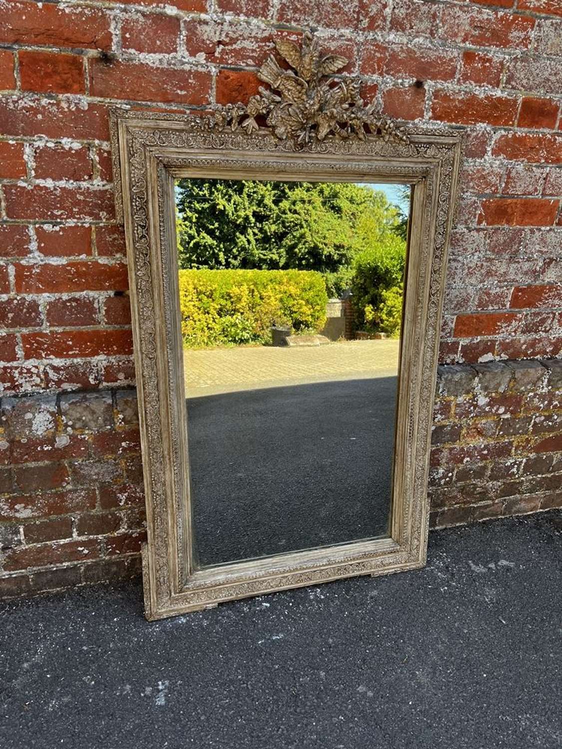 A Fabulous Antique French 19th Century painted Mirror.