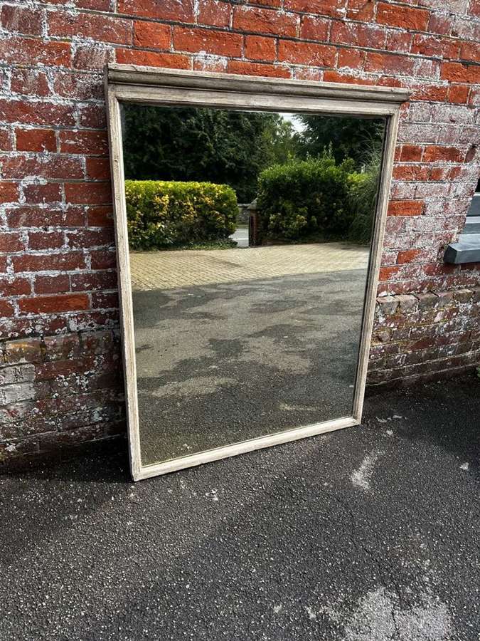 A Wonderful highly useful size Antique English 19th C painted Mirror.
