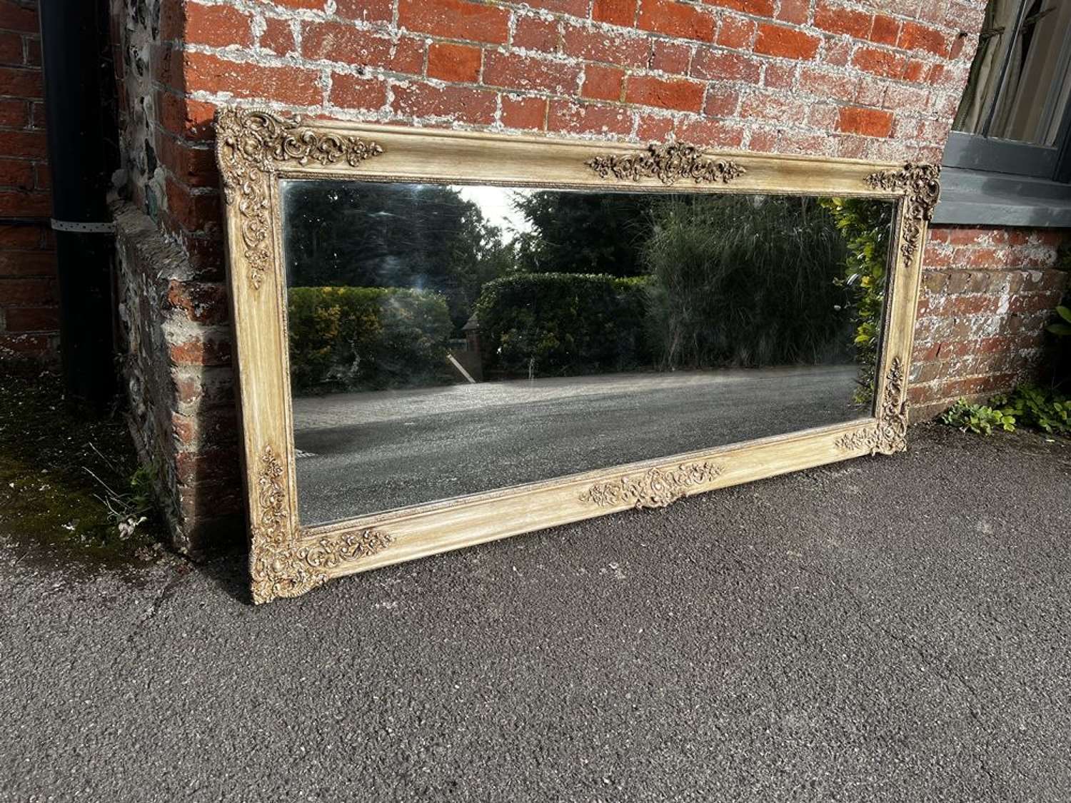 A Spectacular large Antique French 19th C Louis Philippe Mirror.