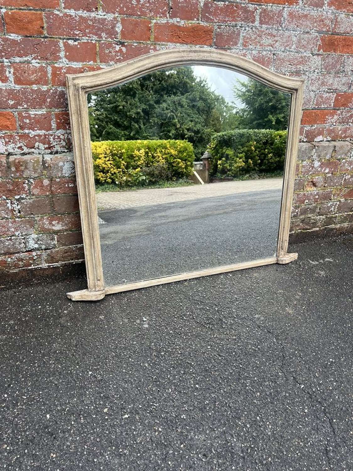 A Superb good size Antique English 19th C Plain Overmantle Mirror.