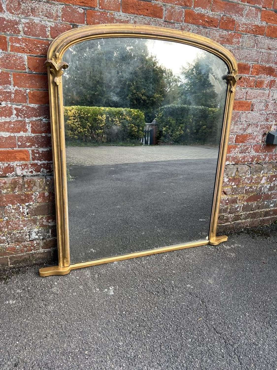 A Stunning large Antique English 19th C original gilt Mirror.