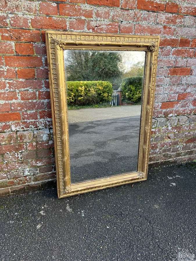 A Delightful large Antique French 19th C original gilt Mirror.