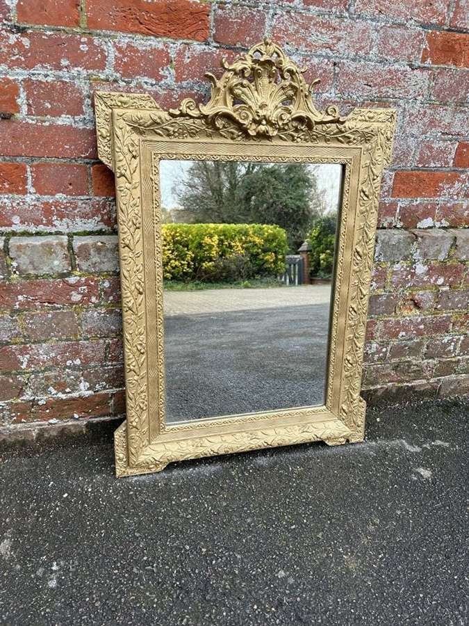 A Delightful good size Antique French 19th C gilt Mirror.