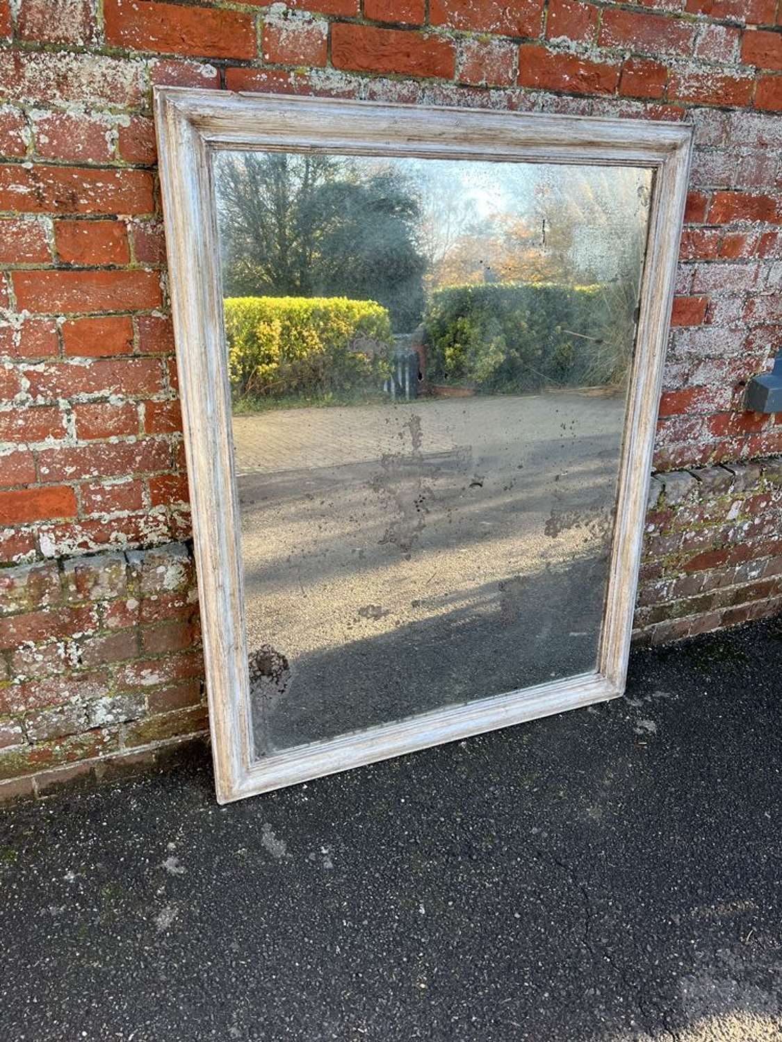 A Wonderful large Antique French 19th C painted Mirror.