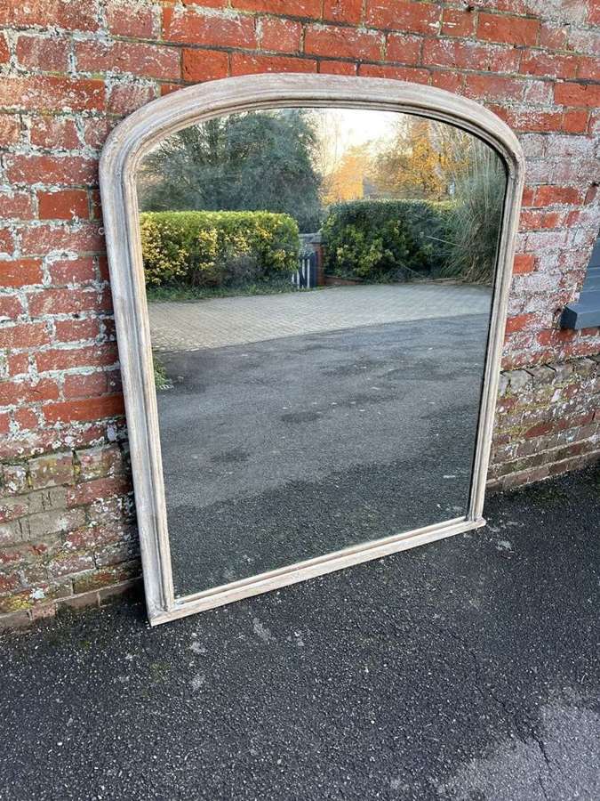 A Wonderful large Antique English 19th C painted Overmantle Mirror.