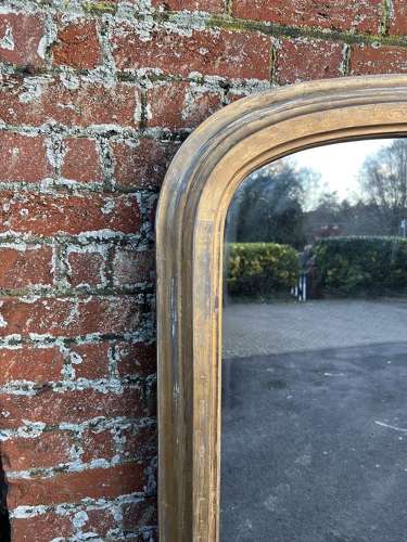 An Exceptional large Antique English 19th C Gilt Overmantle Mirror.