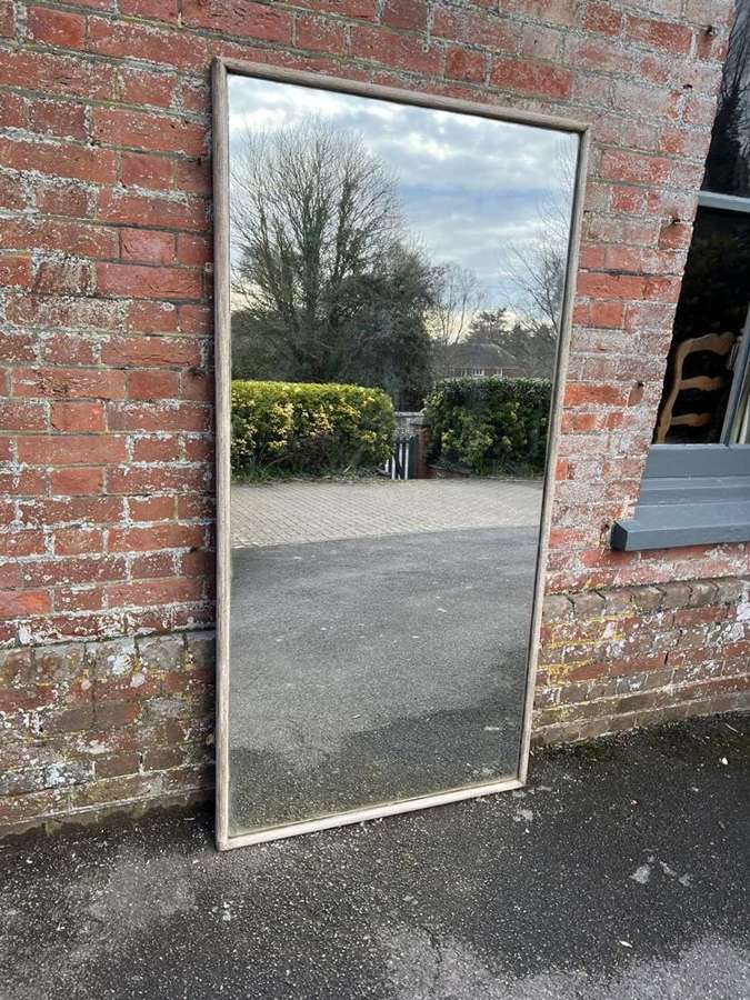 A Superb large Antique French 19th C painted plain Bistro Mirror.