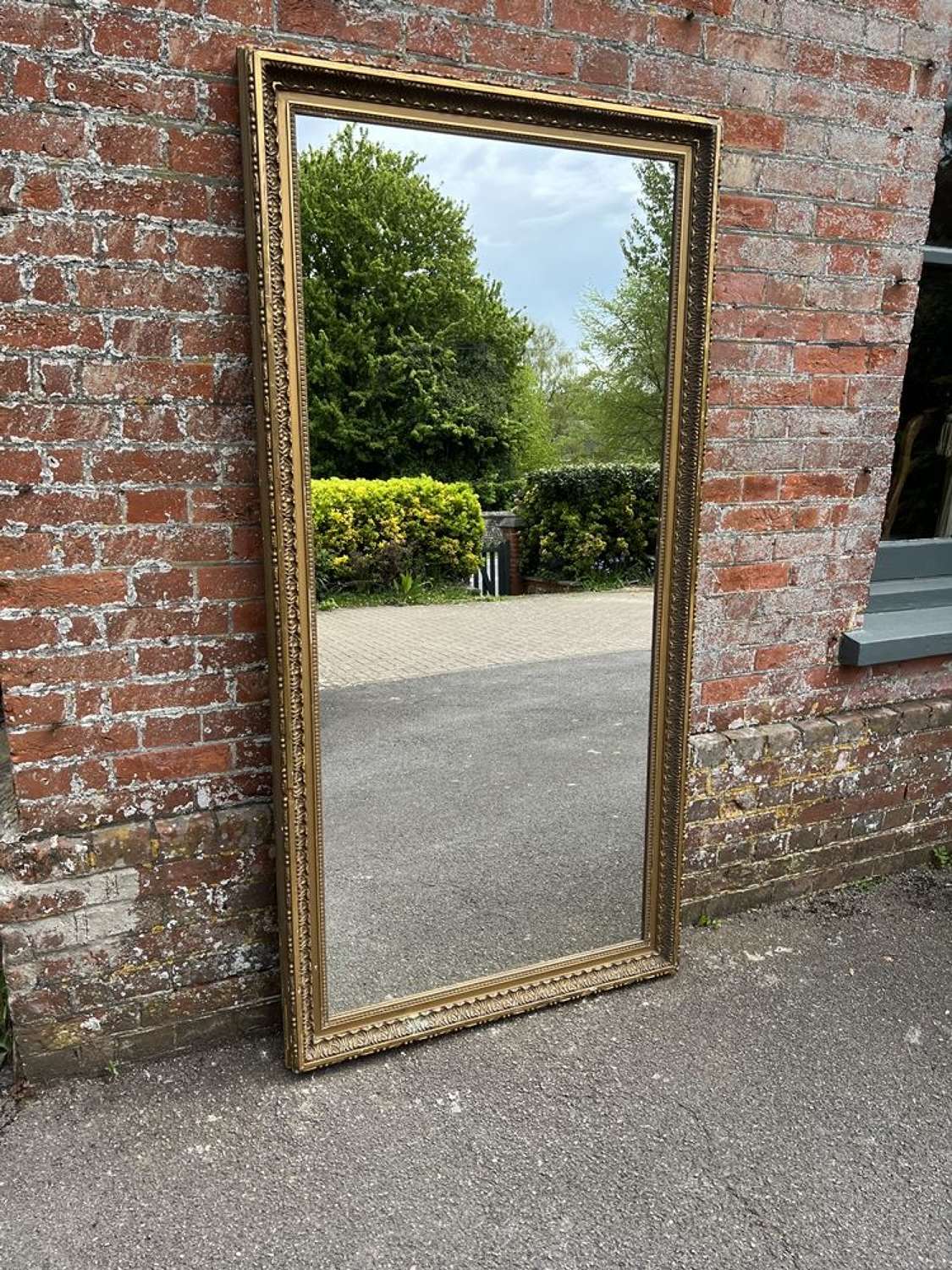 A Stunning large Antique French 19th C original gilt Mirror.