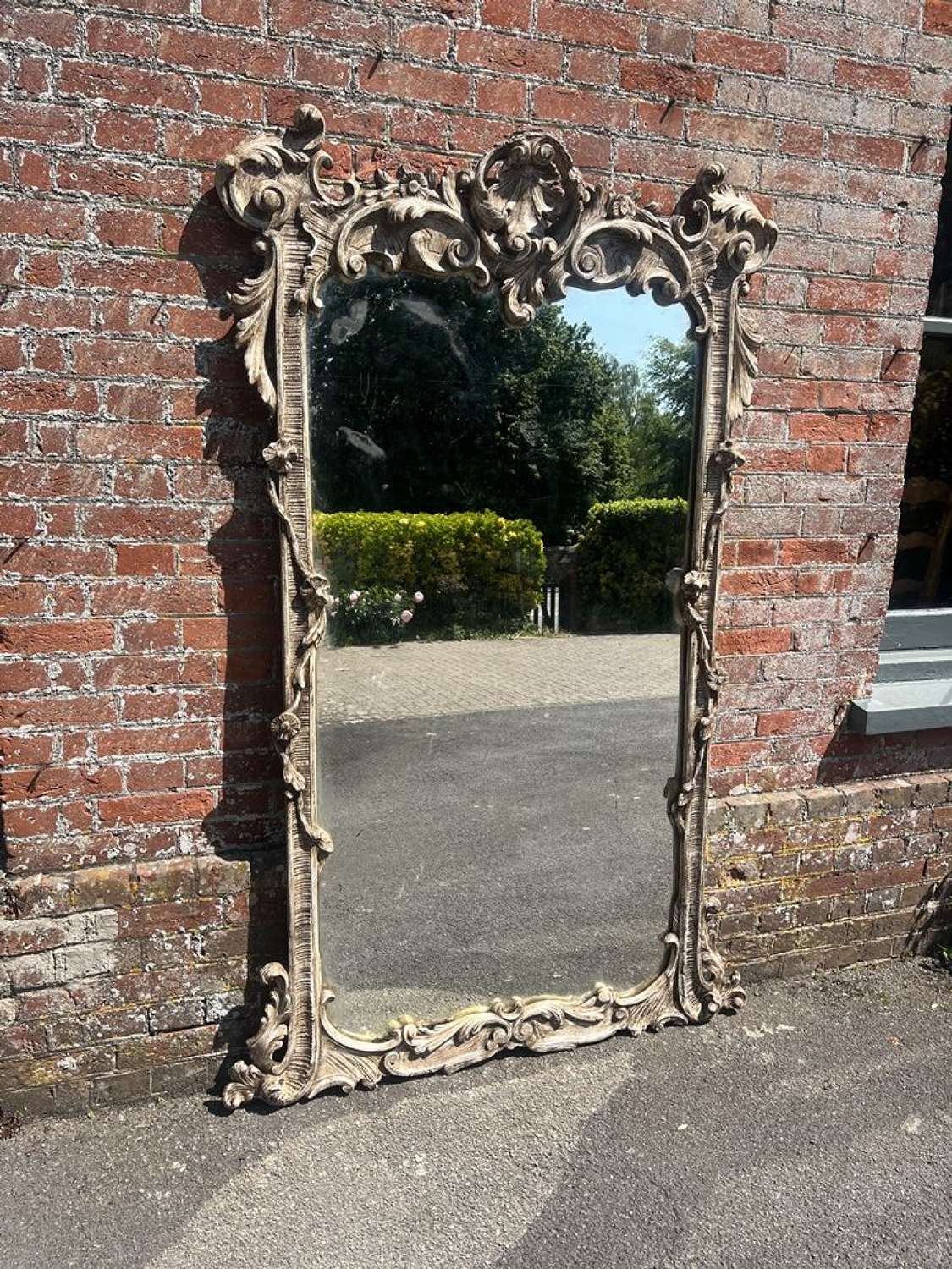 A Spectacular large Antique French 19th C ornate framed Mirror.